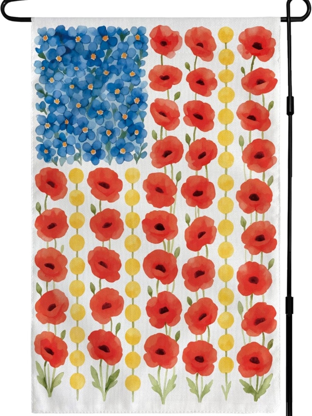 Garden Flag Outdoor 12" x 18" USA Double Sided Decoration Floral Flower Flag NEW